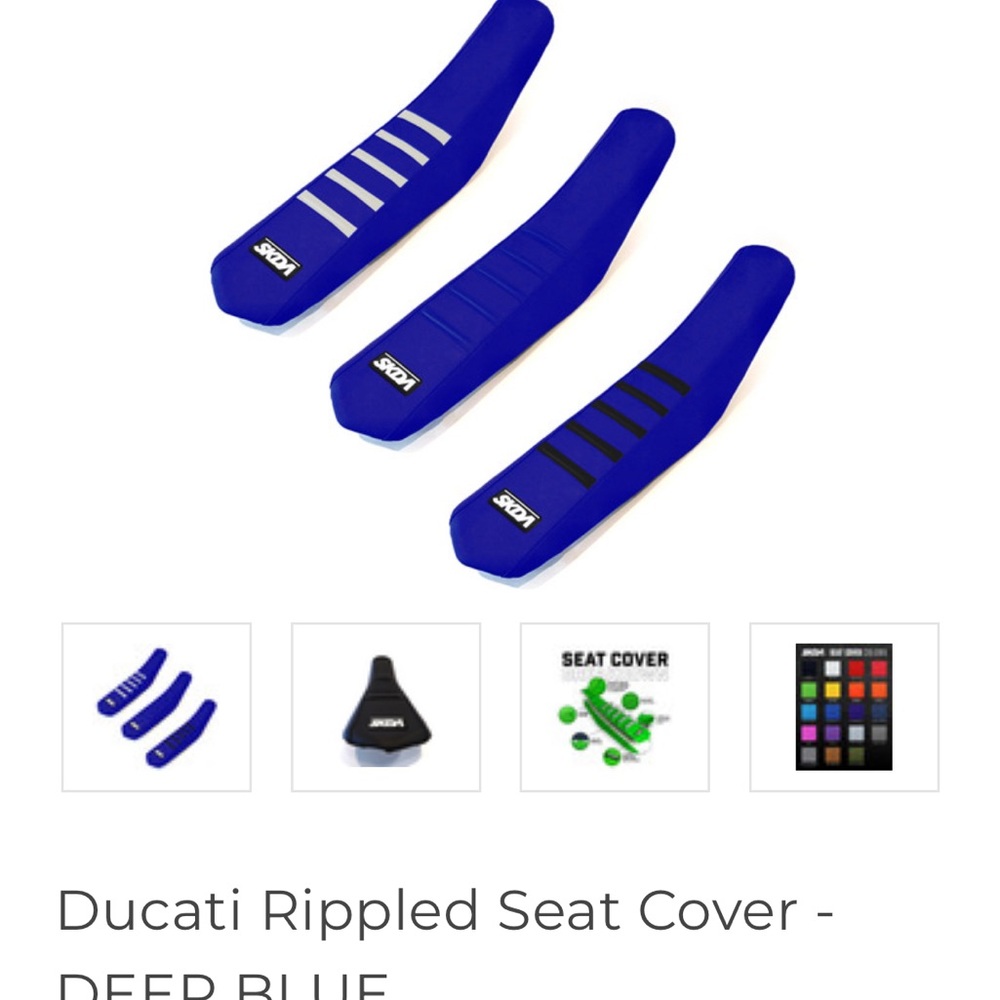 Ducati Blue Seat Cover